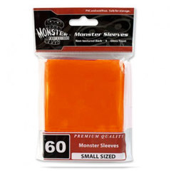 Monster Small Size Sleeves - Orange - 60ct